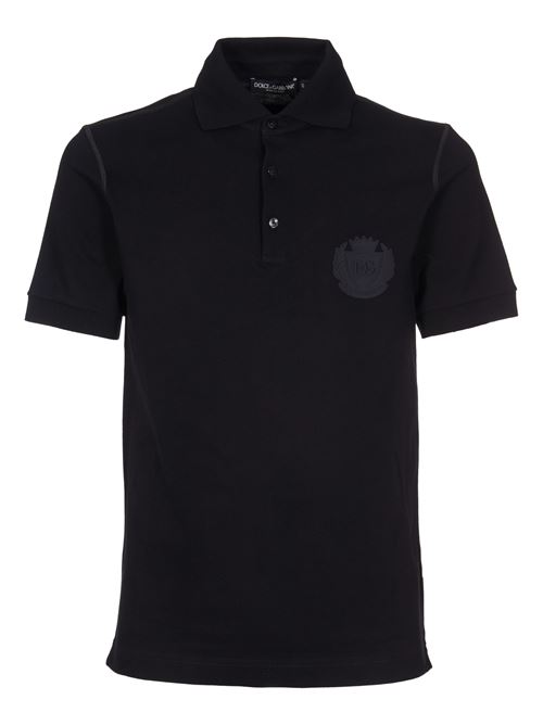 Cotton polo-shirt with DG logo embroidery DOLCE & GABBANA | G8PL4ZG7NYYN0000